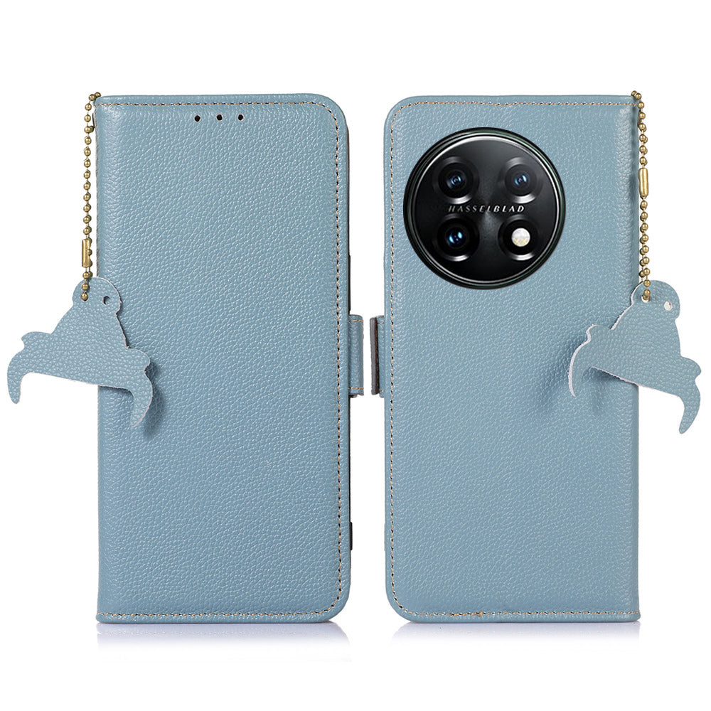 Shockproof Case for OnePlus 11 5G Genuine Leather Phone Case RFID Blocking Wallet Phone Cover with Stand Shockproof Case for OnePlus 11 5G Genuine Leather Phone Case RFID Blocking Wallet Phone Cover with Stand